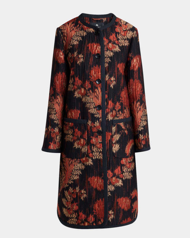 Cloque Cardigan Coat