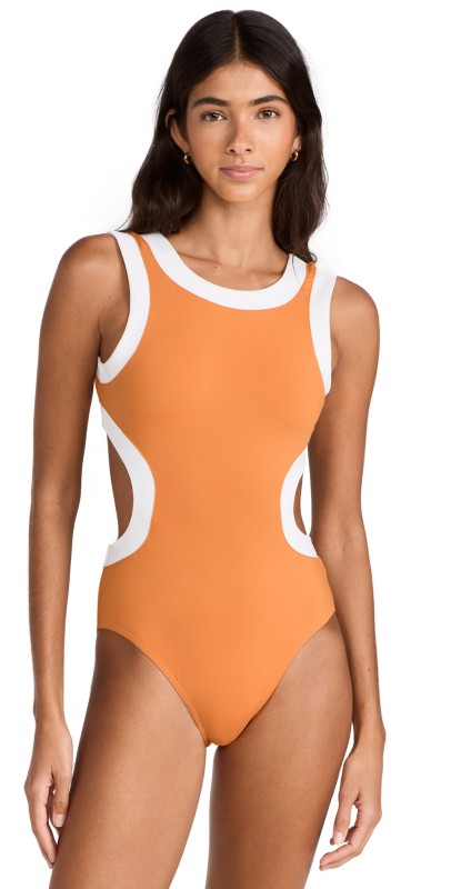 STAUD Dolce One Piece Nectarine