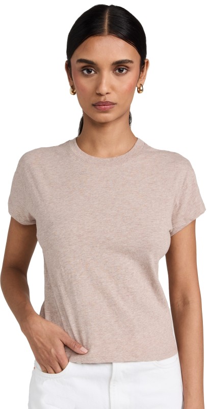 Z Supply Modern Slub Tee Heather Latte