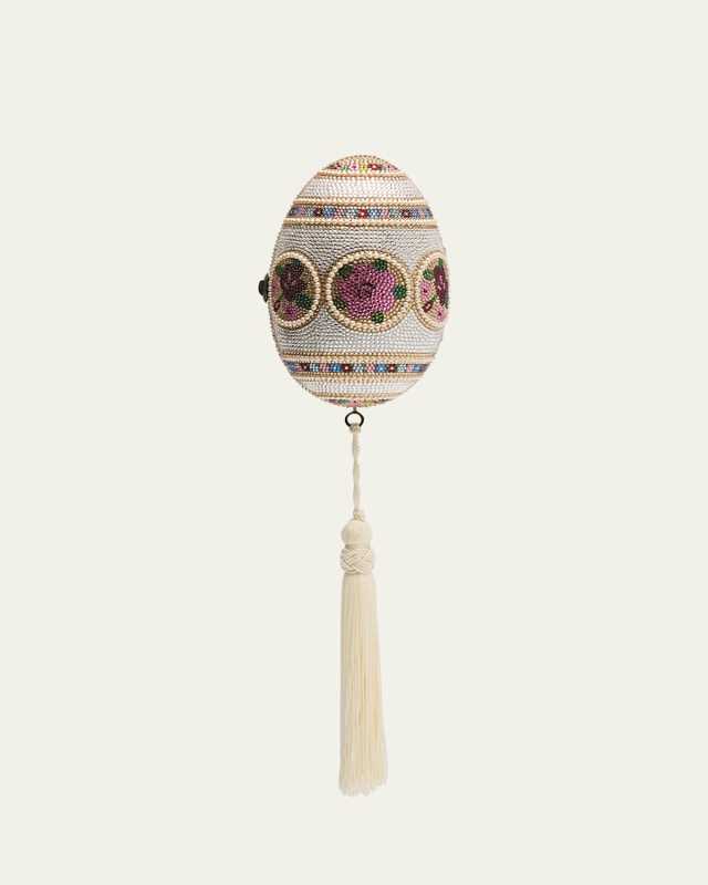 Mosaic Crystal Egg Clutch Bag