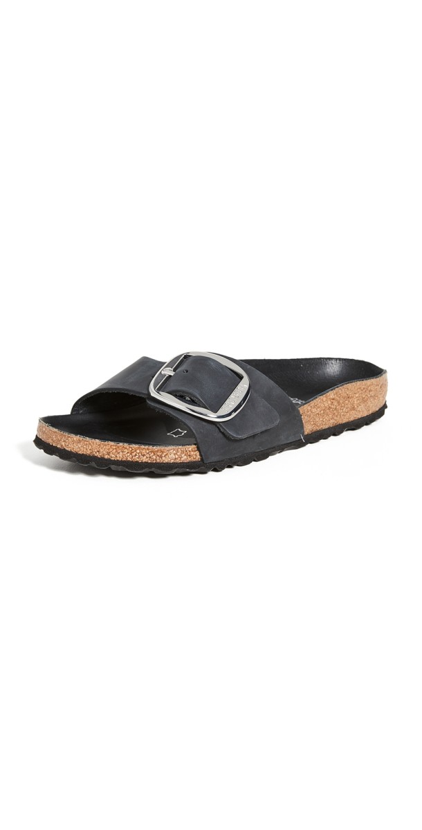 Birkenstock Madrid Big Buckle Sandals Black
