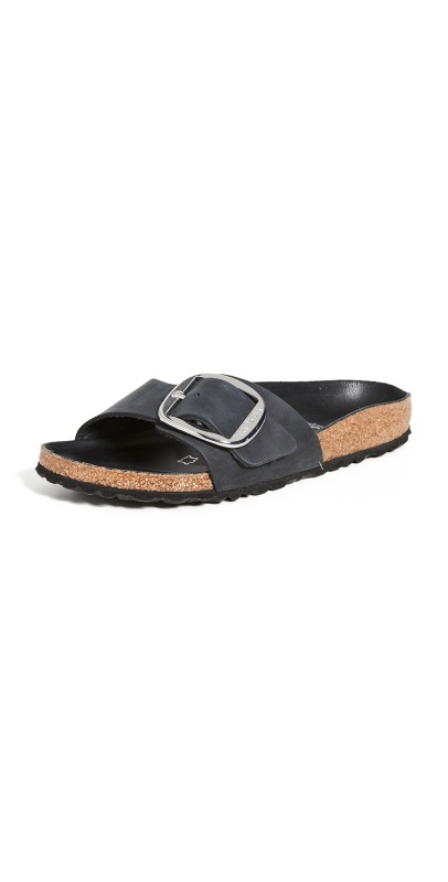 Birkenstock Madrid Big Buckle Sandals Black