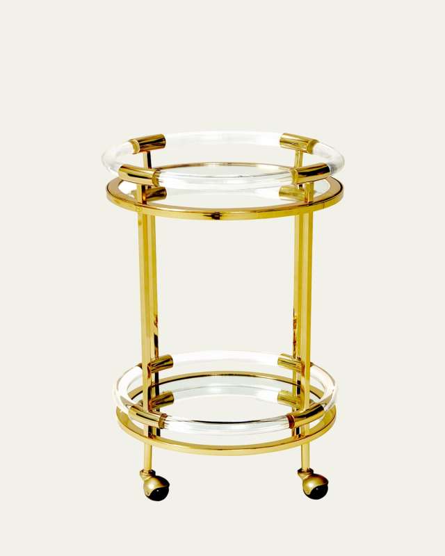 Jacques Round Bar Cart
