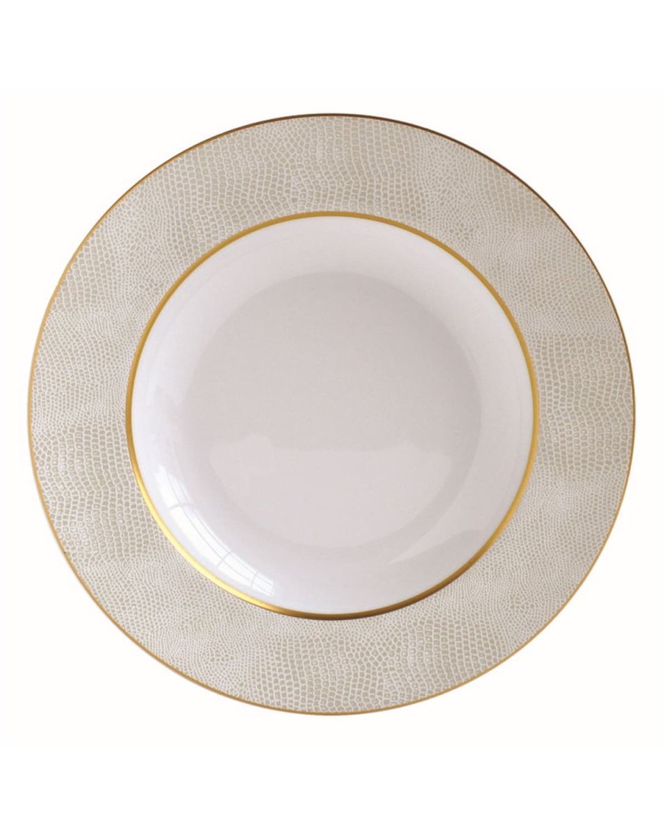 Sauvage White Rim Soup Plate