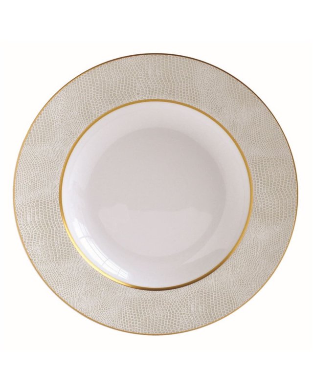 Sauvage White Rim Soup Plate