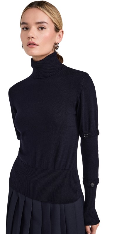 MEIMEIJ Turtleneck Sweater Dark Navy