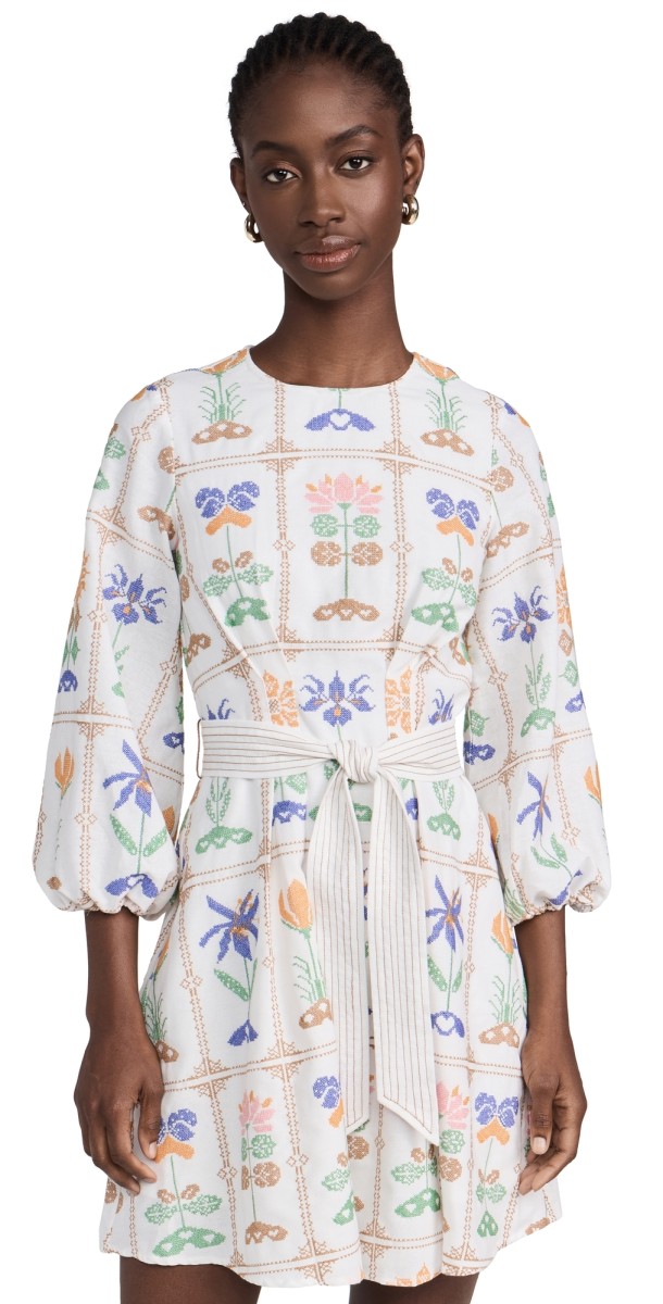 Shoshanna Zada Dress Ivory Multi