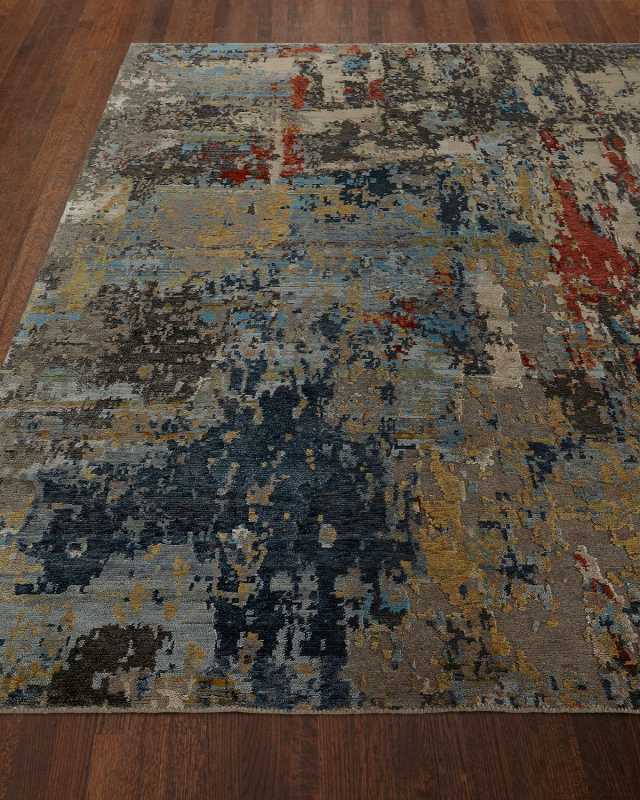 Layla Tibetan Weave Knotted Rug, 6' x 9'