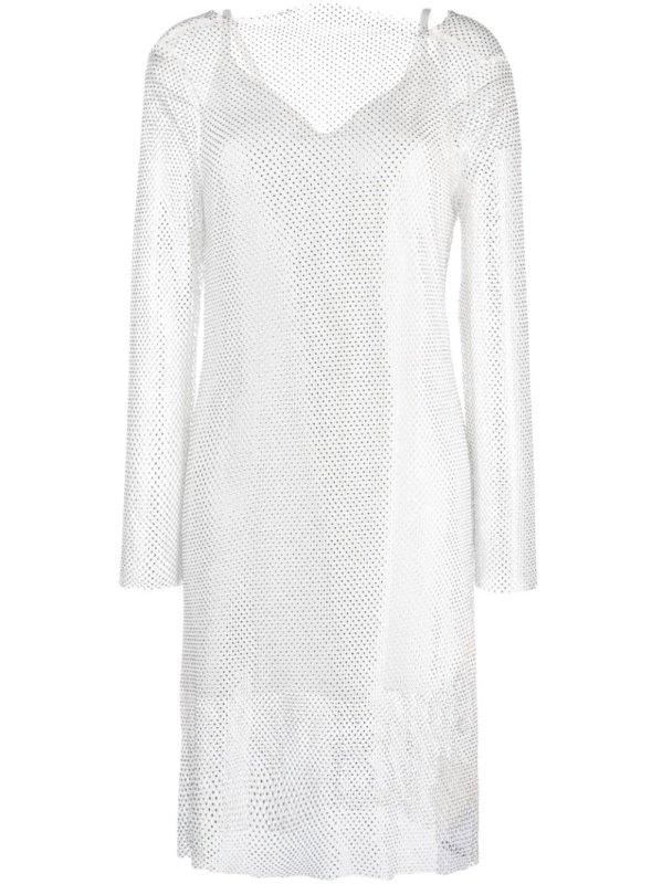 mesh layered minidress