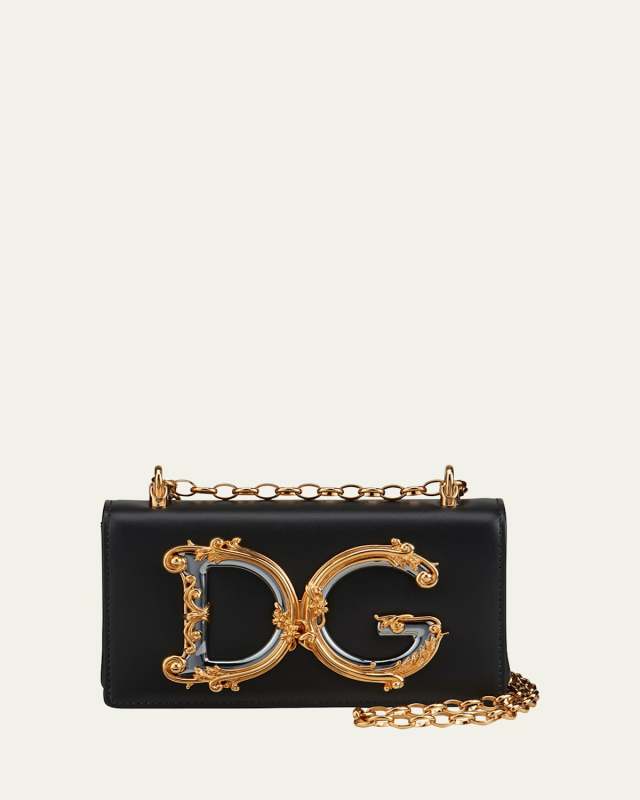 Barocco Leather Shoulder Bag