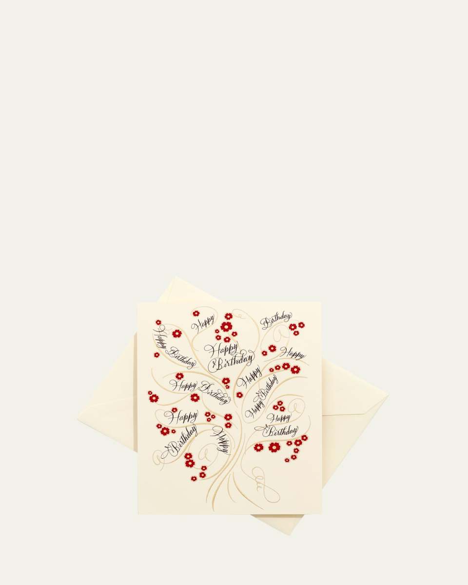 Happy Birthday Tree Fold Card