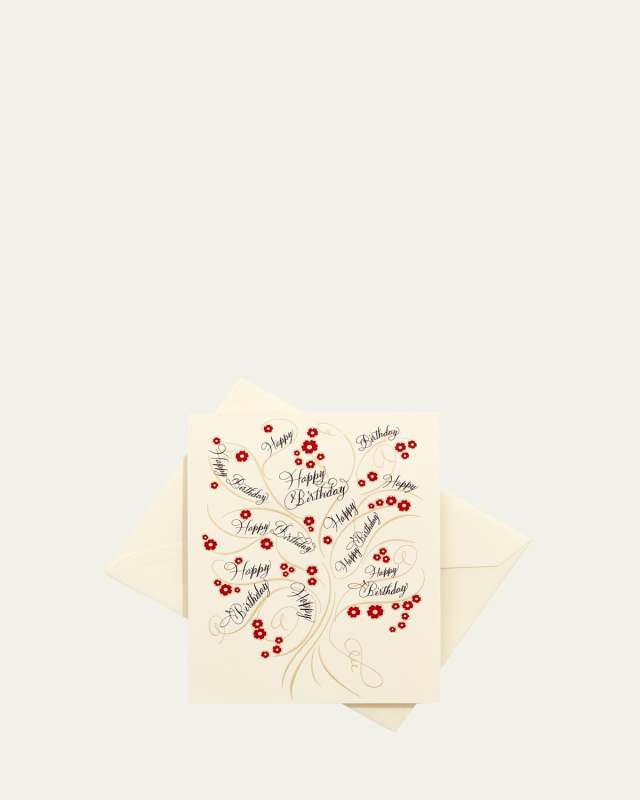 Happy Birthday Tree Fold Card