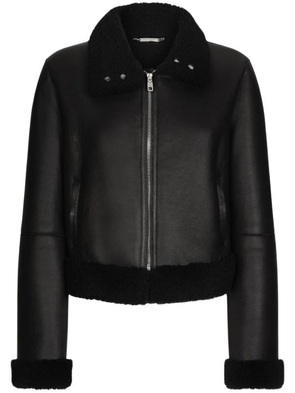 lambskin biker jacket