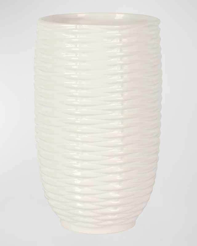 Tessere Basketweave Short Vase