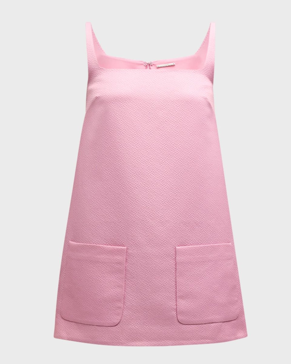 Prisma Square-Neck Sleeveless Mini Shift Dress