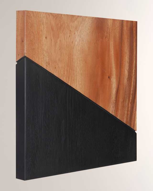 Geometry Natural Wood Wall Tile - Left