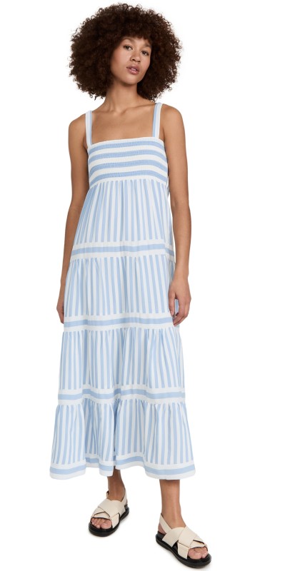 o. p.t Elara Dress Bluetripe