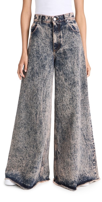 Marni Marble Dyed Cotton Denim Pink Gummy