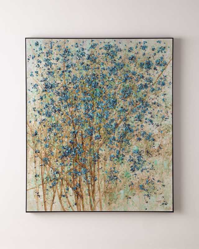 "Silvered Dogwood" Wall Art by Teng Fei