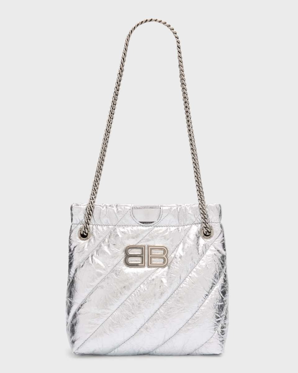 Crush XS Metallic Quilted Tote Bag