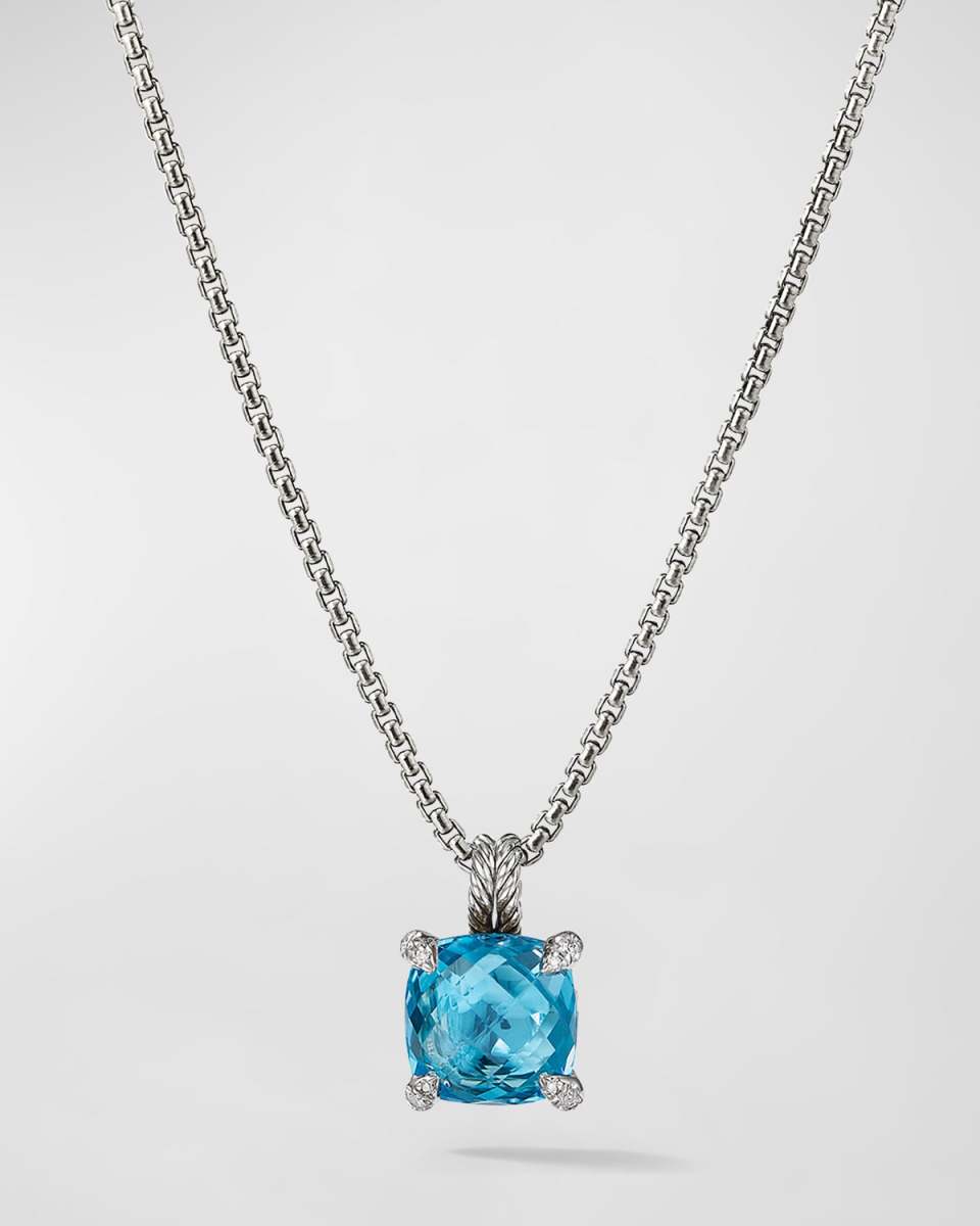 11mm Chatelaine Faceted Pendant Necklace