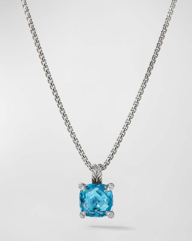 11mm Chatelaine Faceted Pendant Necklace