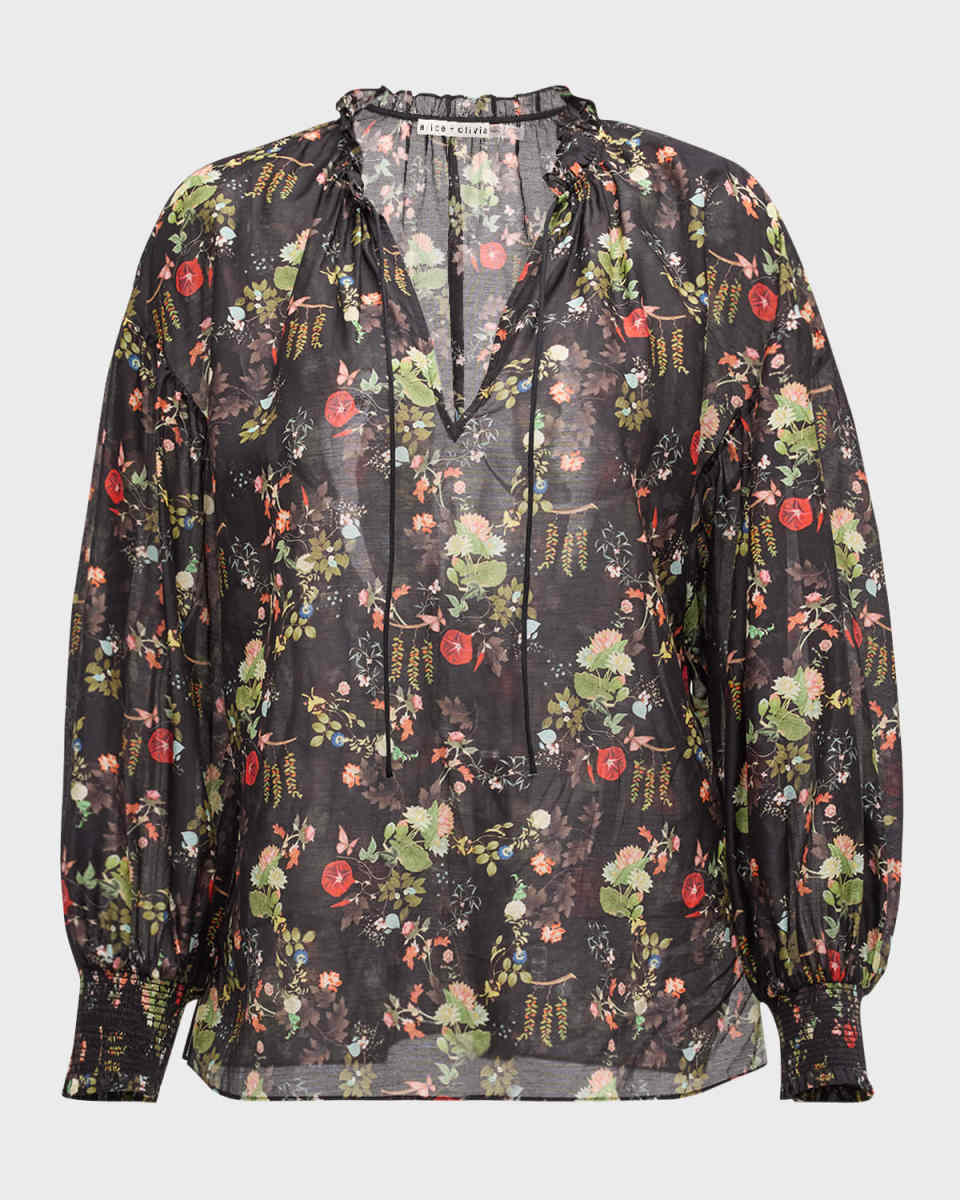 Julius Blouson-Sleeve Tunic Top