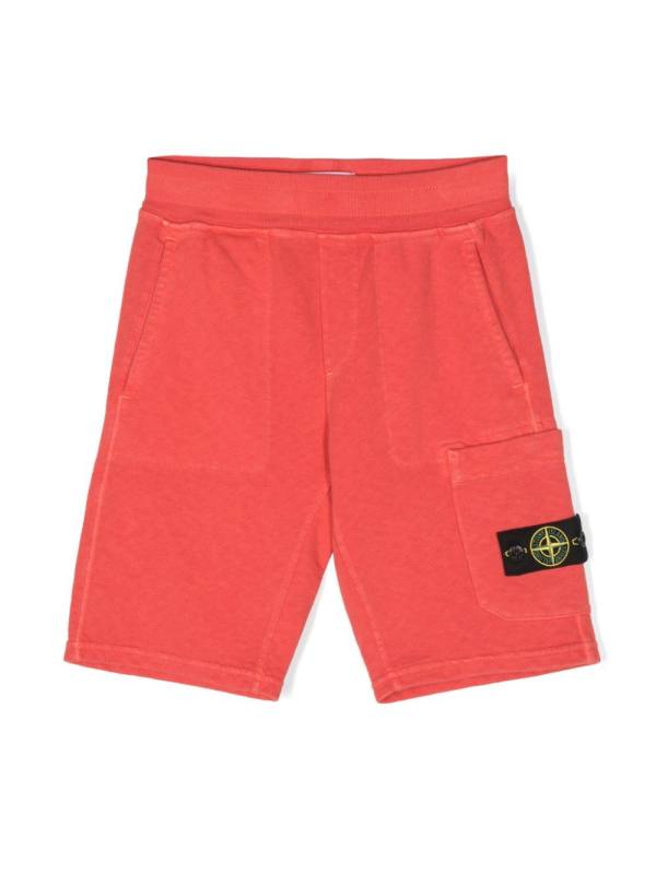Compass-badge track shorts