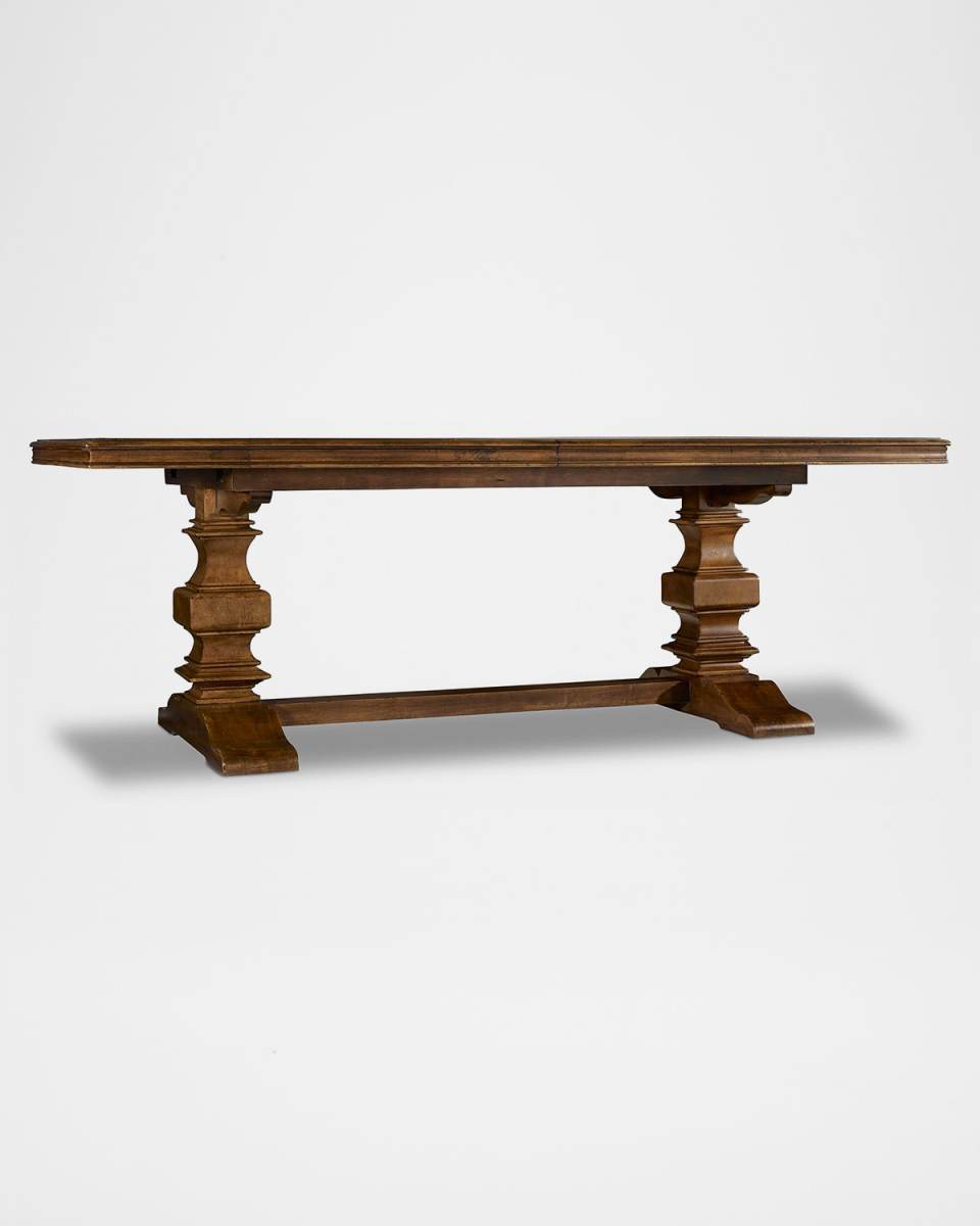 Archivist 86" Trestle Table with Leaves