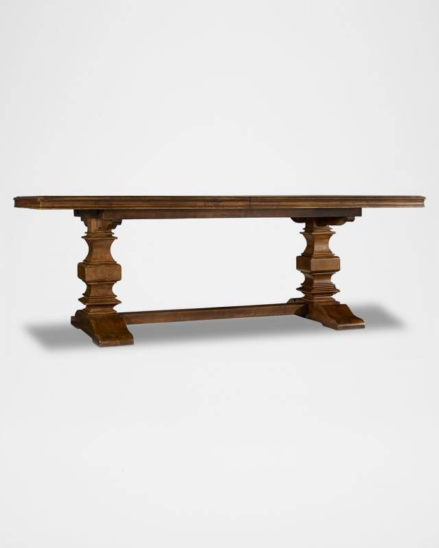 Archivist 86" Trestle Table with Leaves