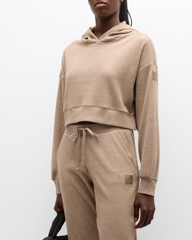 Muse Ribbed Hoodie Sweatshirt