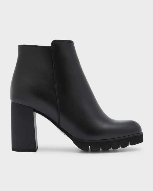 Maya Zip Waterproof Leather Booties