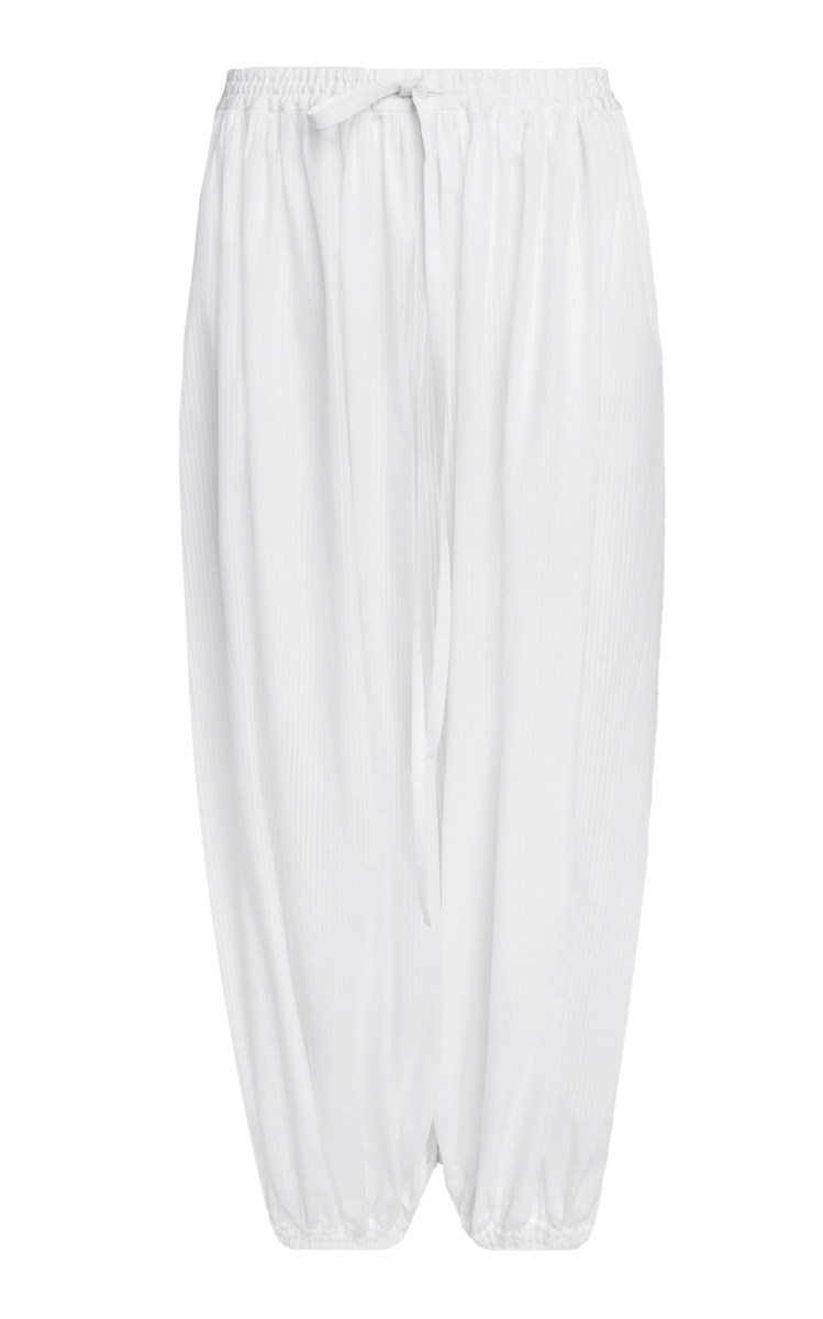 ALAIA Drop-Rise Cotton Balloon Pants