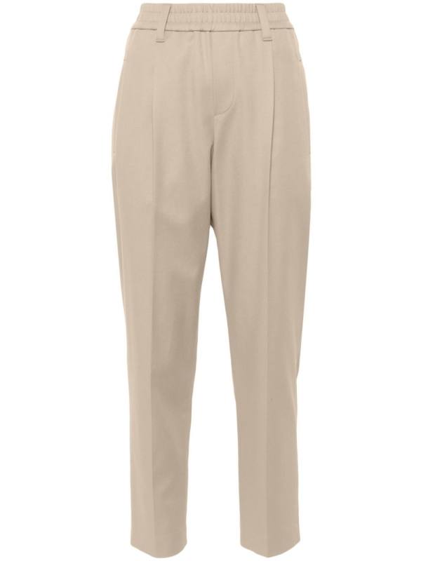 tapered-leg trousers