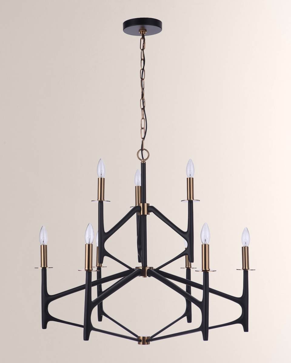 The Reserve 9-Light Two-Tier Chandelier - 32"