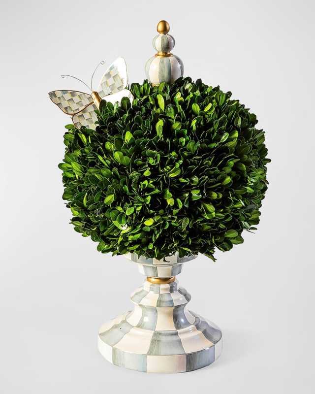 Sterling Check Medium Boxwood Centerpiece, 20"
