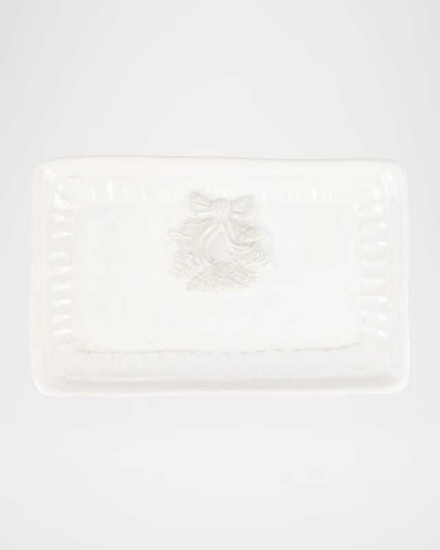 Pietra Natale Wreath Rectangular Tray