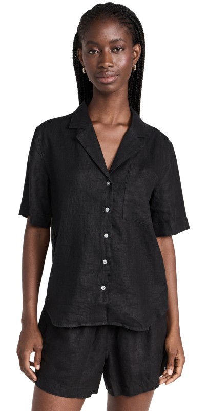 AYRinen Pool Boy Top Black