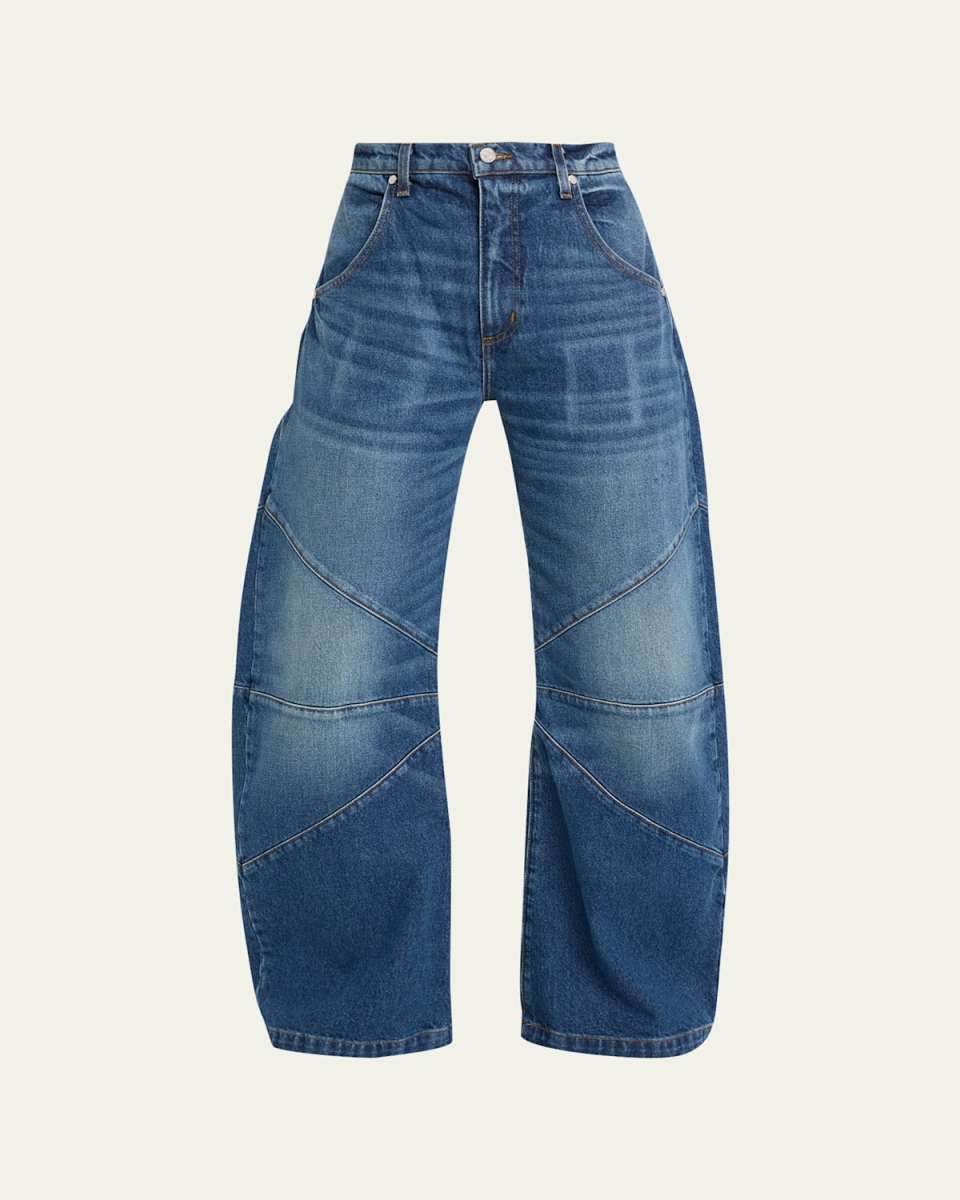 Frederic Mid-Rise Wide Curved Jeans