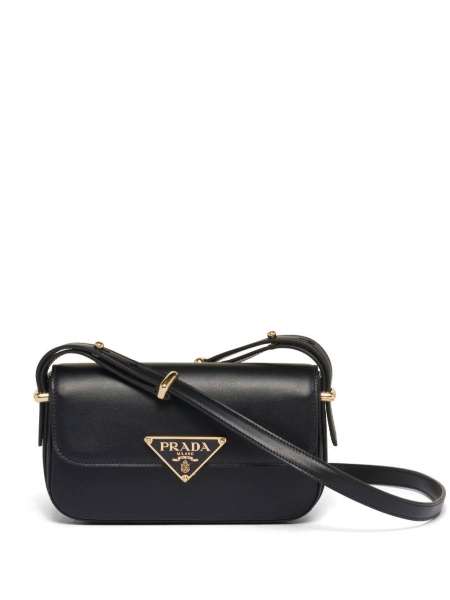 triangle-logo shoulder bag
