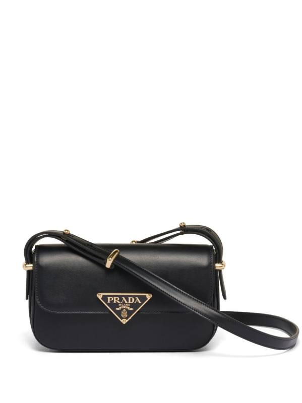 triangle-logo shoulder bag