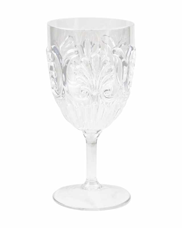 Fleur Melamine Wine Glass