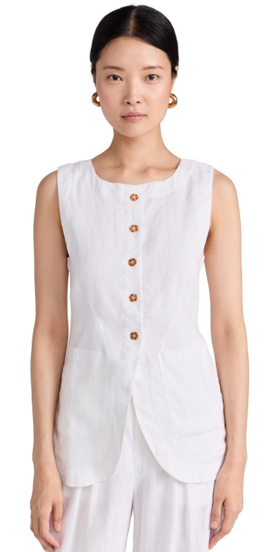 POSSE Emma Vest Ivory
