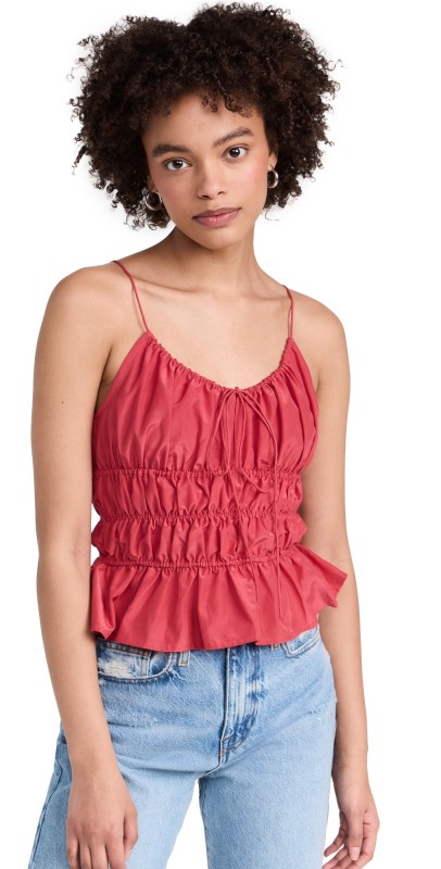 FAITHFULL THE BRAND Casale Top Crimson