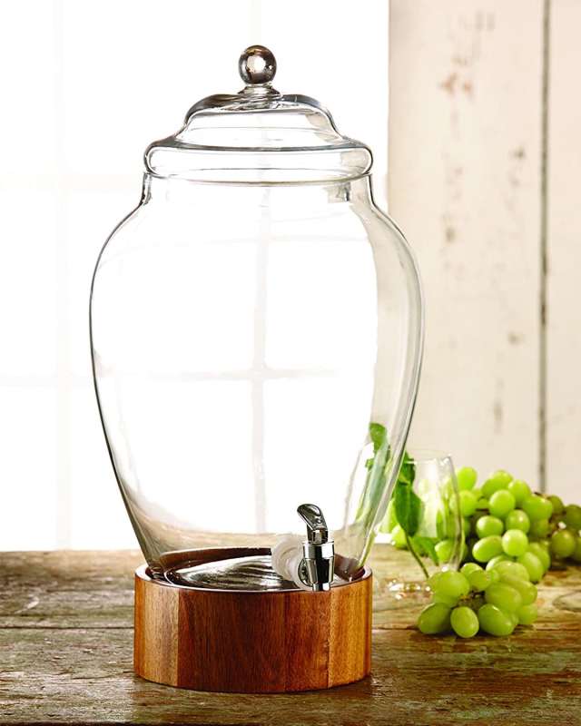 Madera Glass Beverage Dispenser