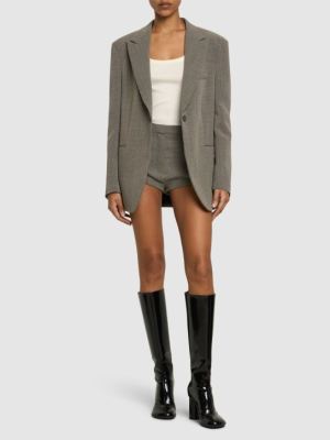 MAGDA BUTRYM Oversized single button twill blazer