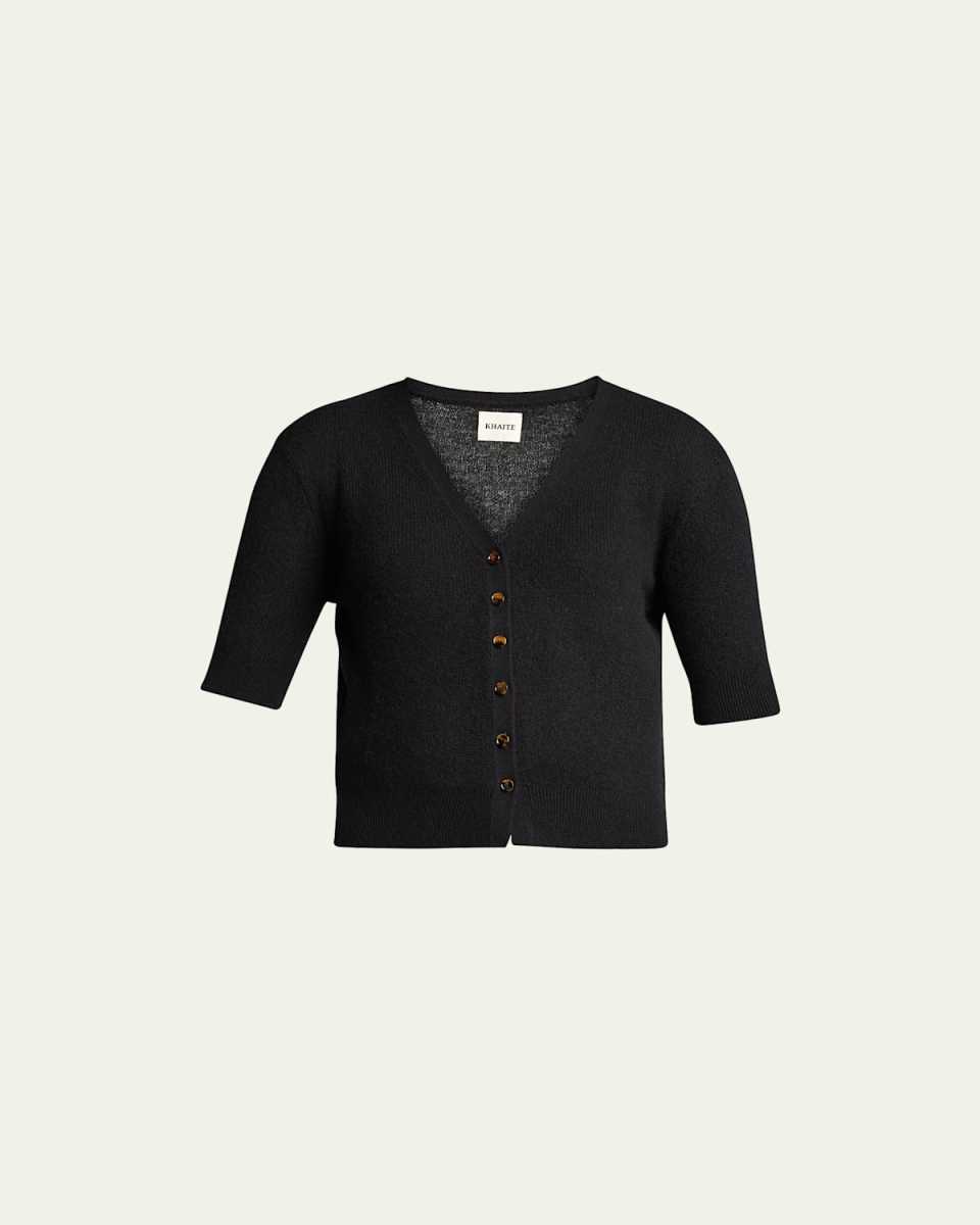 Dianna Cropped Cashmere Cardigan