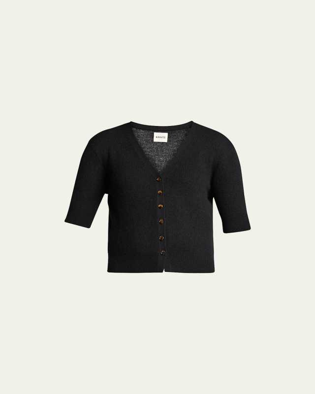 Dianna Cropped Cashmere Cardigan