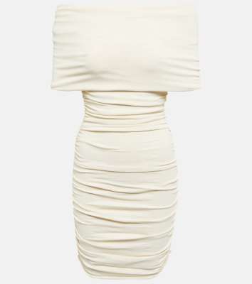 Khaite Aerica off-shoulder minidress