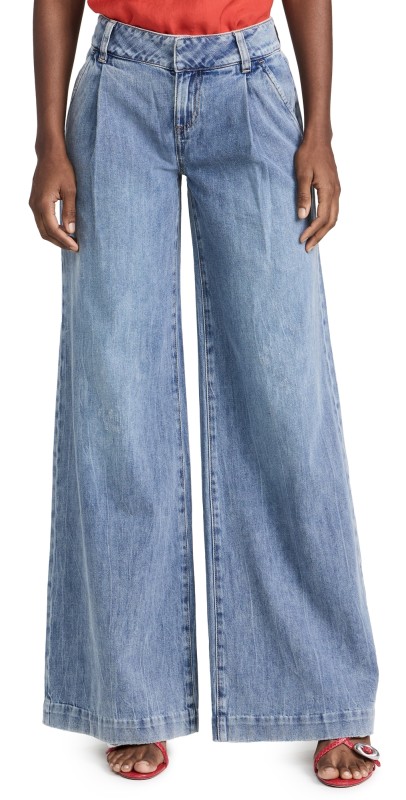 alice + olivia Eric Jeans Sadie Light Vintage Blue